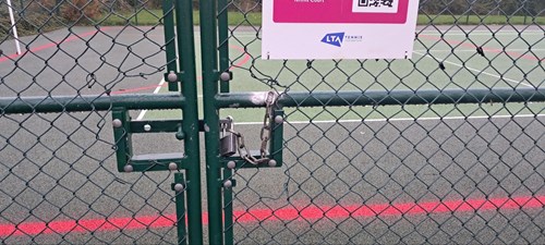 Locked gates