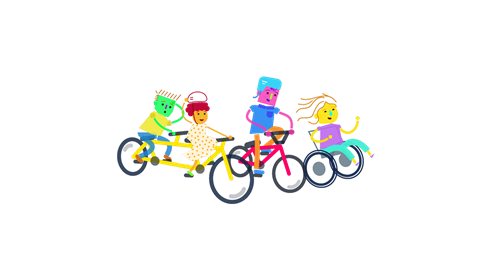 Characters on wheels